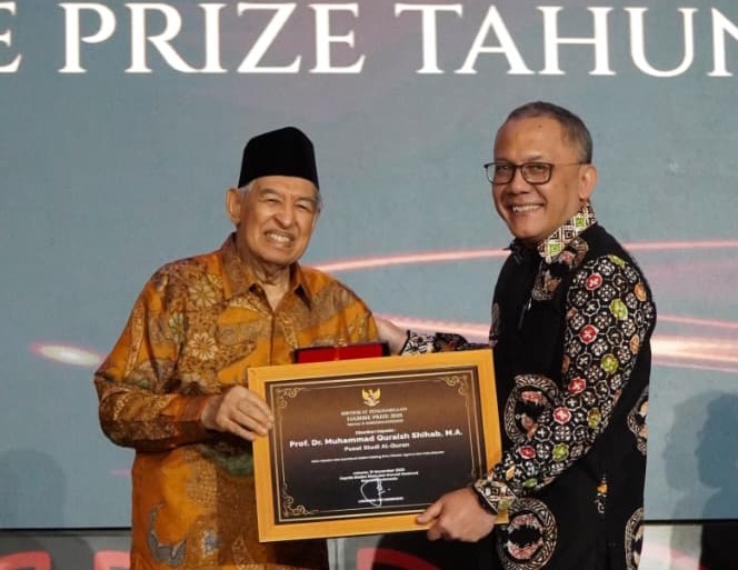 Prof Quraish Shihab Raih Habibie Prize 2025 dari BRIN