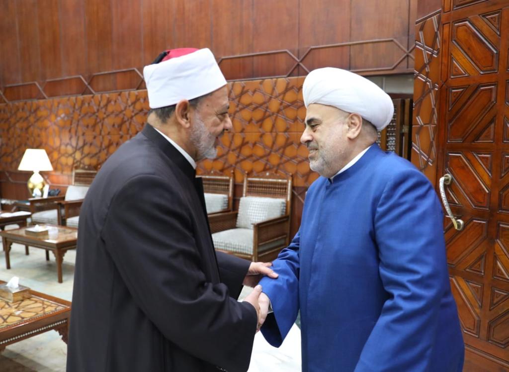 Ketua MHM Imam Akbar Ahmed Al Tayeb, bertemu anggota MHM dan pemimpin spiritual umat Islam di Azerbaijan dan Kaukasus, Syeikhul Islam Allahshukur Pashazadeh